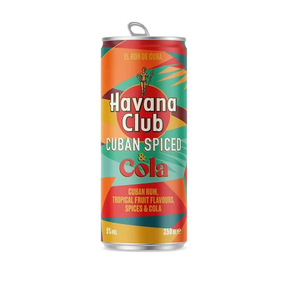 Havana Club Cuban Spiced & Cola, 250 ml (12 unidades)